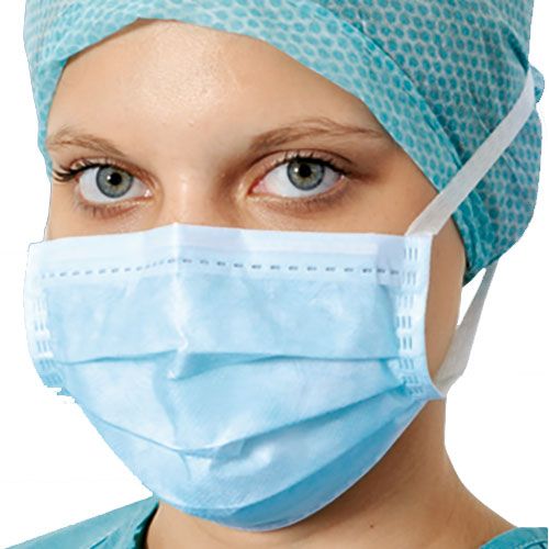 Medimask mondmasker met linten - EN 14683 type II