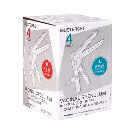 Proefpakket disposable speculum maat XS/S/M/L