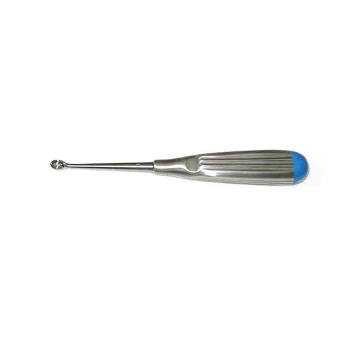 Scherpe lepel Volkmann ovaal maat 000 3,6mm 17cm steriel disposable