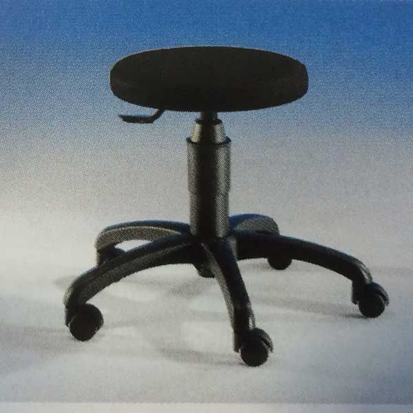 Tabouret Economy zwart 43.5-56.5cm