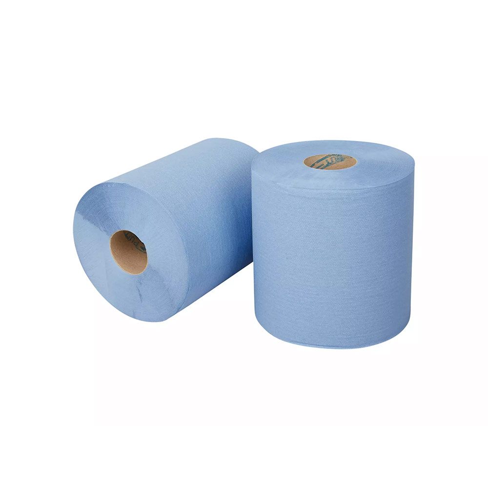 Midi Poetsrol 300m 1-laags blauw