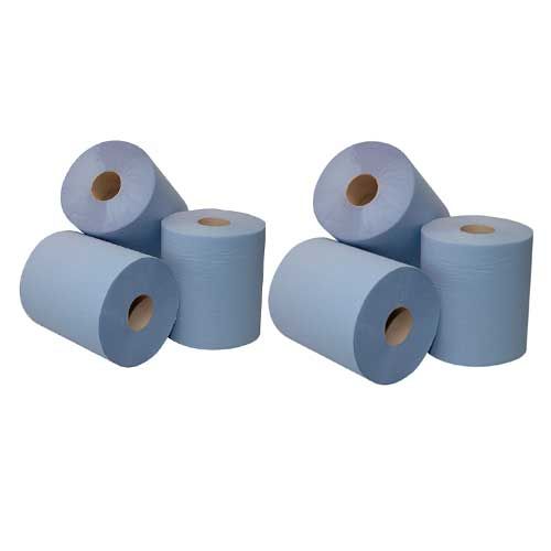 Midi Poetsrol 300m 1-laags blauw