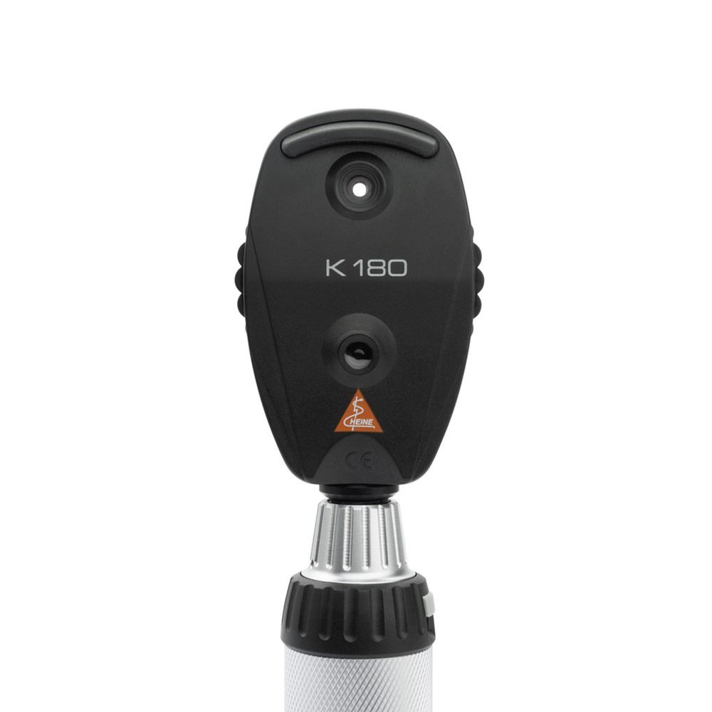 Heine K180 diagnostiekset inclusief K180 F.O. 3,5V otoscoop, K180 ophthalmoscoop, Beta 4 USB handvat en hard etui