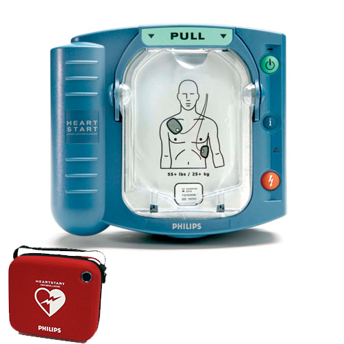 Philips Heartstart HS1 AED met rode tas