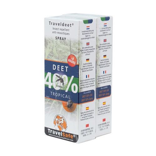 TravelSafe TravelDEET 40% spray 2-Pack 60ml