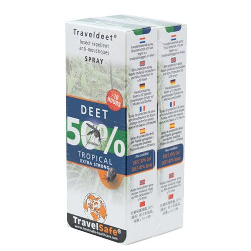 TravelSafe TravelDEET 50% spray 2-Pack 60ml