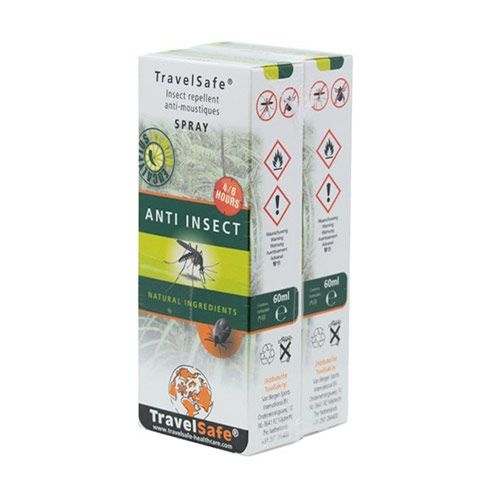 TravelSafe Anti-Insect Natural Spray 60ml 2-Pack