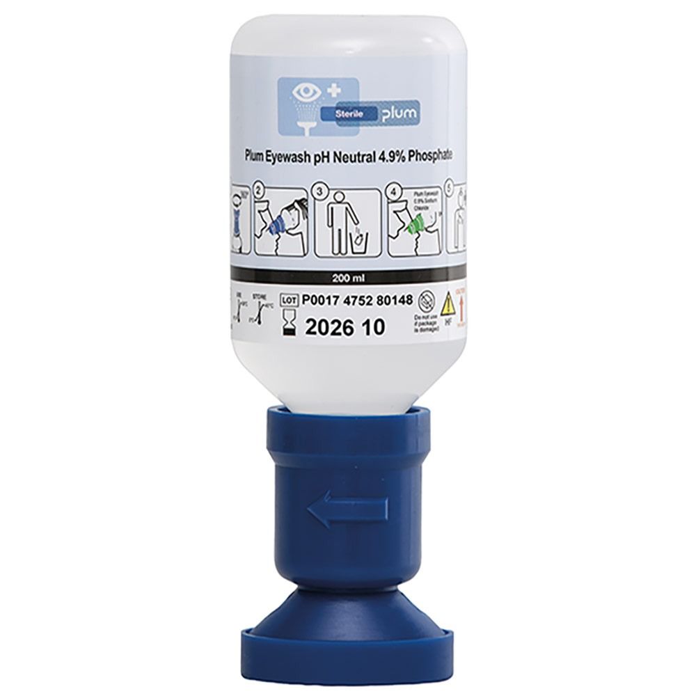 Oogspoelfles Plum neutraal met fosfaatoplossing 200ml