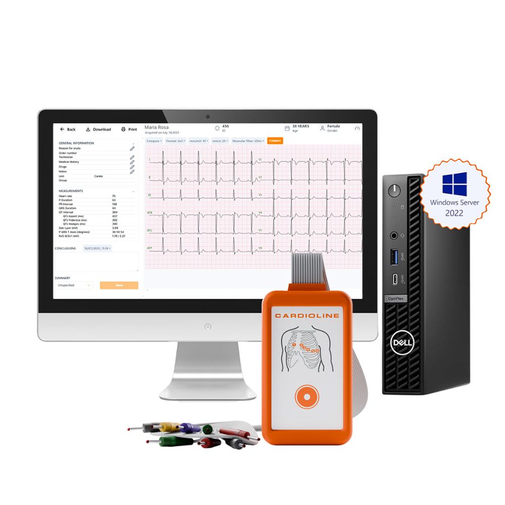SET - Cardioline Cube Config. pakket ECG incl. Glasgow