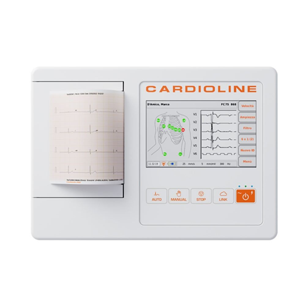 SET - Cardioline ECG100L rust ECG met interpretatie