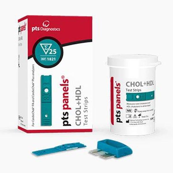 PTS Cholesterol + HDL strips    ref 1821