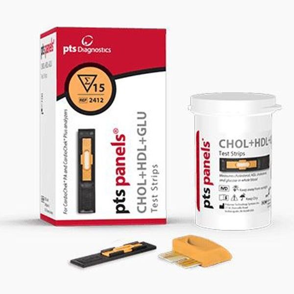 PTS Chol./HDL/Glucose strips    ref 2412