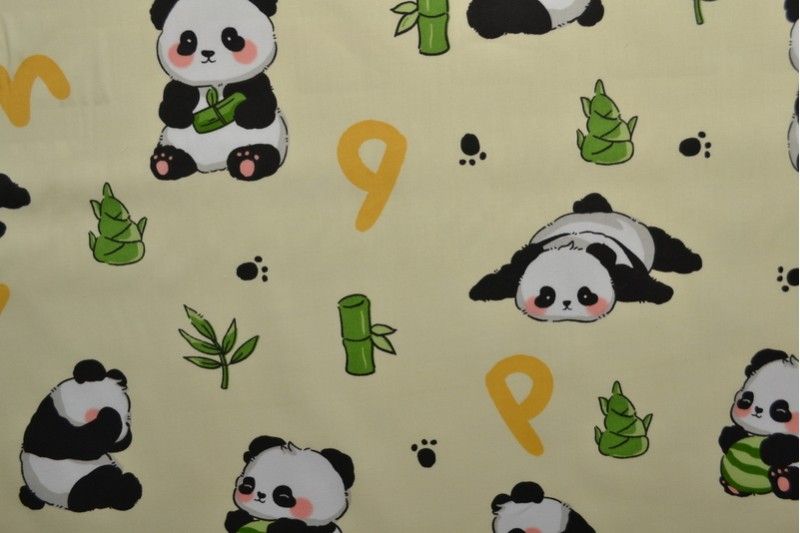 Aankleedkussen 70x50x3cm Panda (rand)