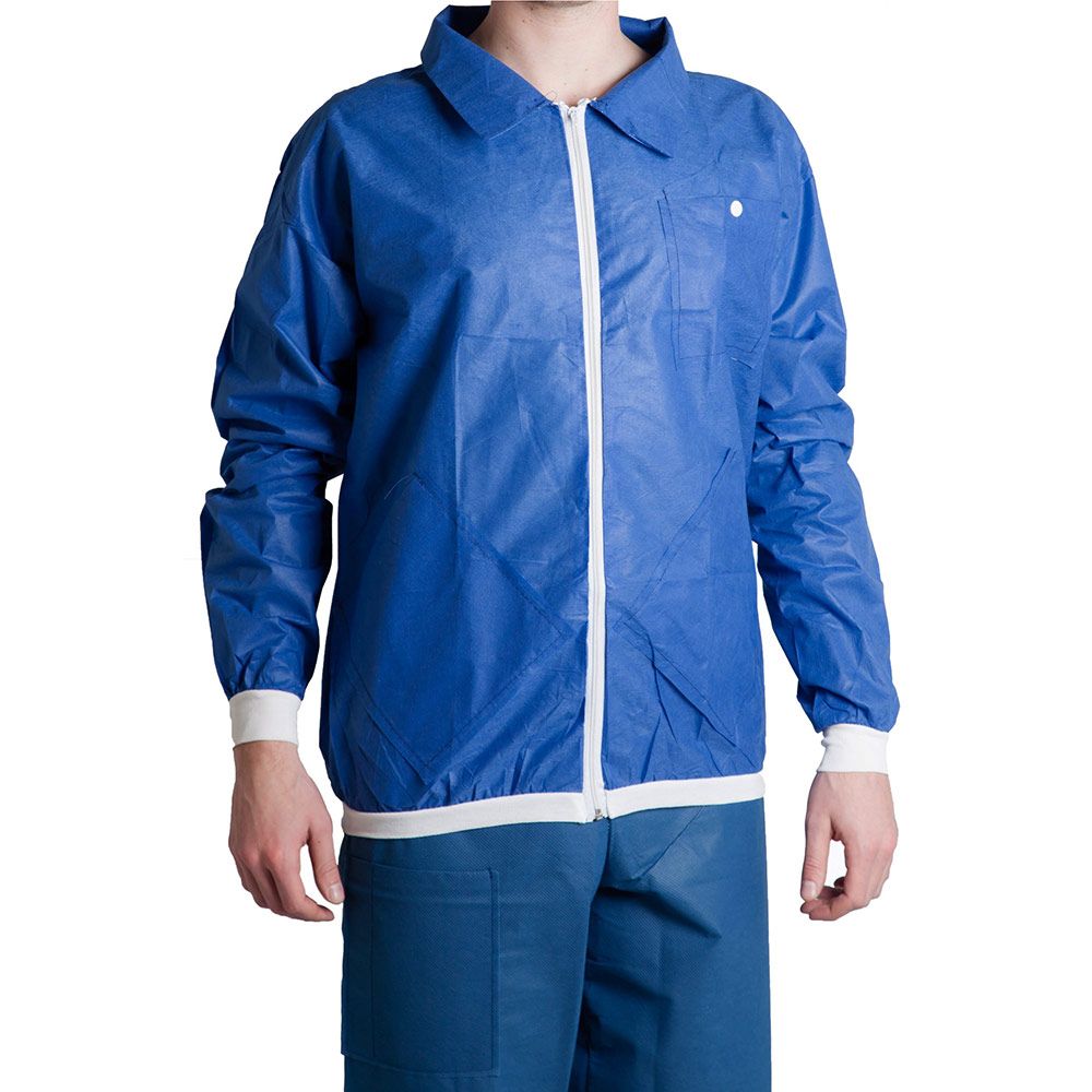 Luxe OK-jas met ritssluiting en lange mouw, maat M