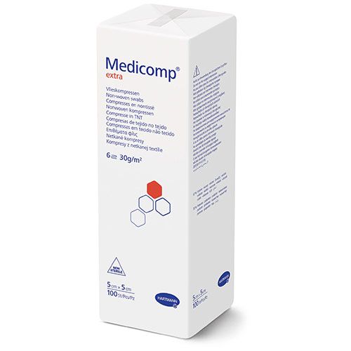 Medicomp extra NW kompres 5x5cm 100st.