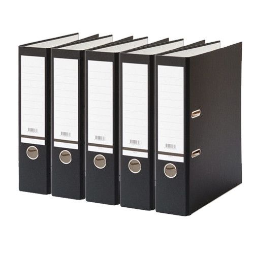 Ordner budget A4 80mm zwart 5 stuks