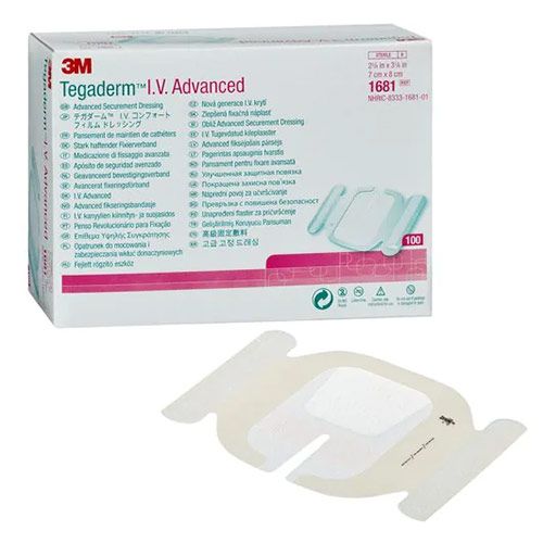 3M Tegaderm I.V. transp. filmverband 7 x 8 cm