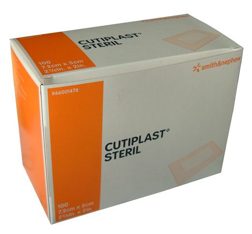 Cutiplast steriel 7.2x5cm