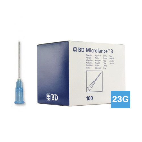 BD Microlance injectienaalden 23G 0,6 x 25mm blauw