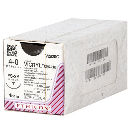 Ethicon Vicryl Rapide 4-0 45cm nld FS-2S V2920G