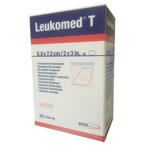 Leukomed T infuuspleister 5cm x 7.2cm steriel