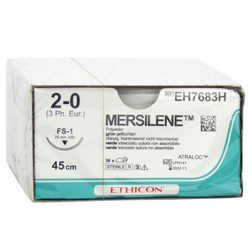 Ethicon Mersilene 2-0 groen 45cm nld FS-1 EH7683H