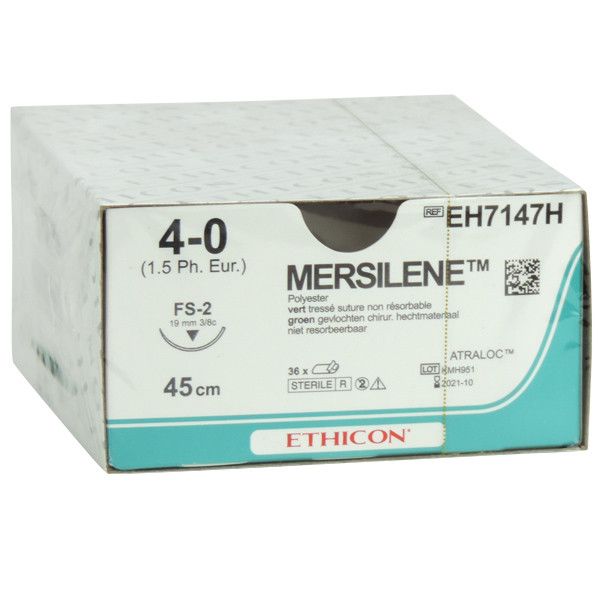 Ethicon Mersilene 4-0 groen 45cm nld FS-2 EH7147H