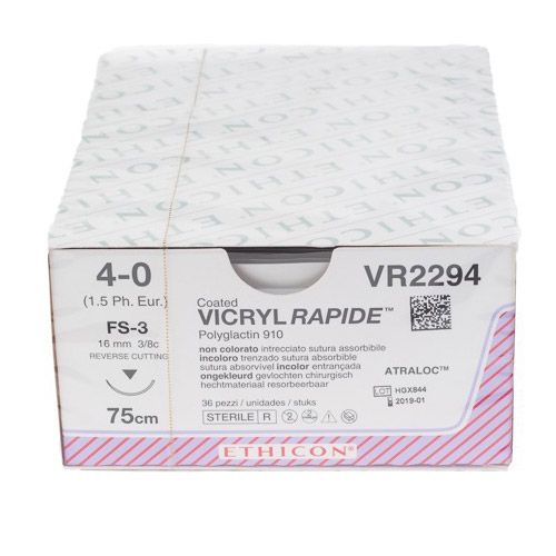 Ethicon Vicryl Rapide 4-0 75cm nld FS-3 VR2294