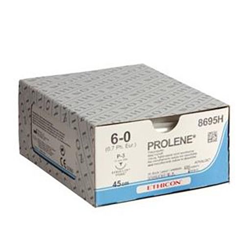 Ethicon Prolene 6-0 blauw 45cm nld P-3 8695H 