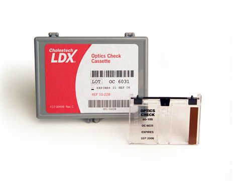 Cholestech LDX optics check cassette