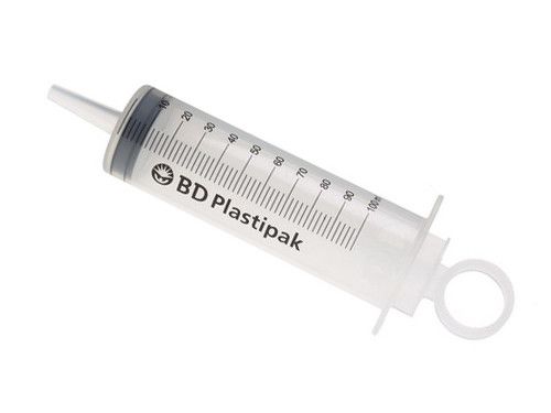 BD Plastipak spuit 100ml 3-delig cathetertip 25 stuks 