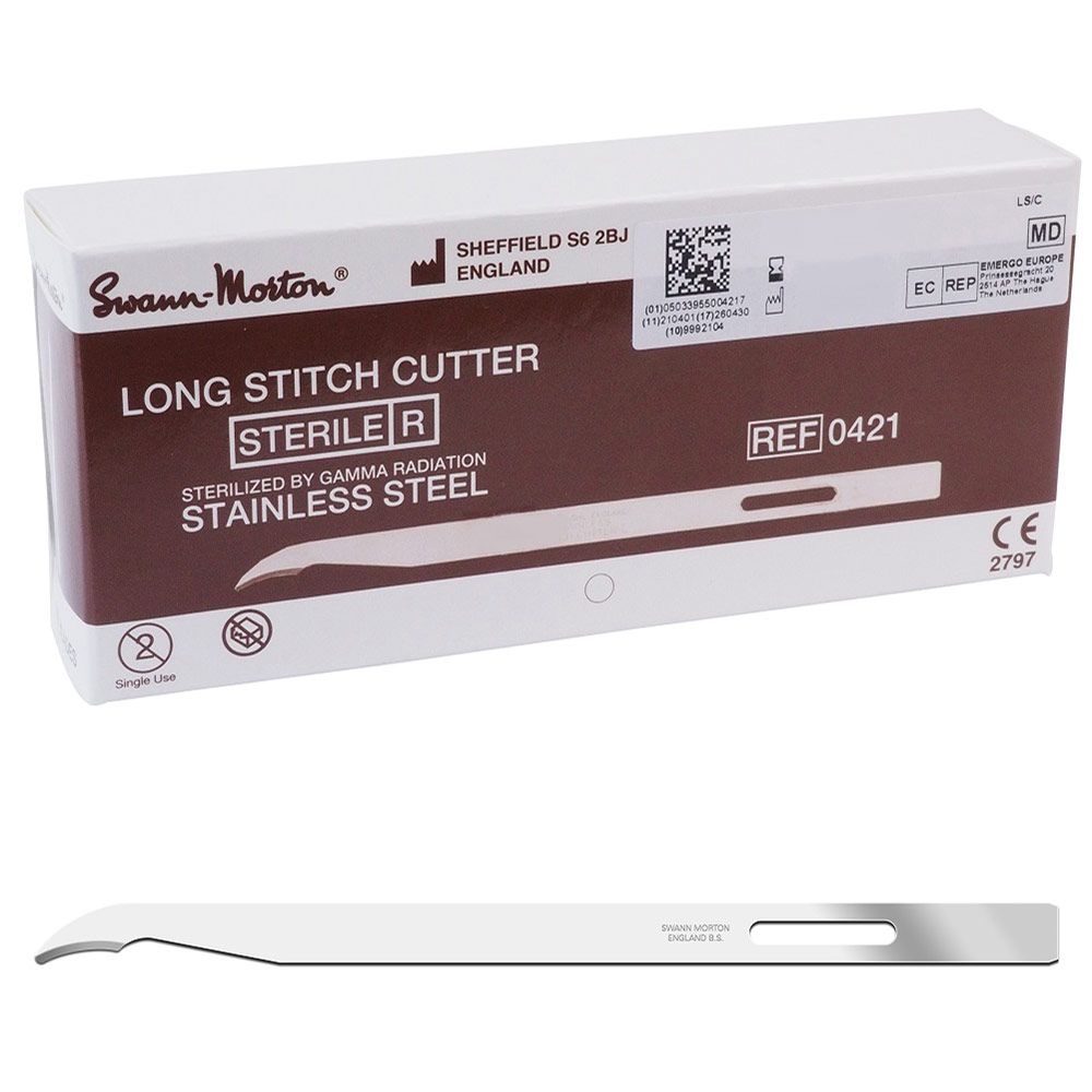 Swann Morton Stitch-Cutters lang steriel 0421