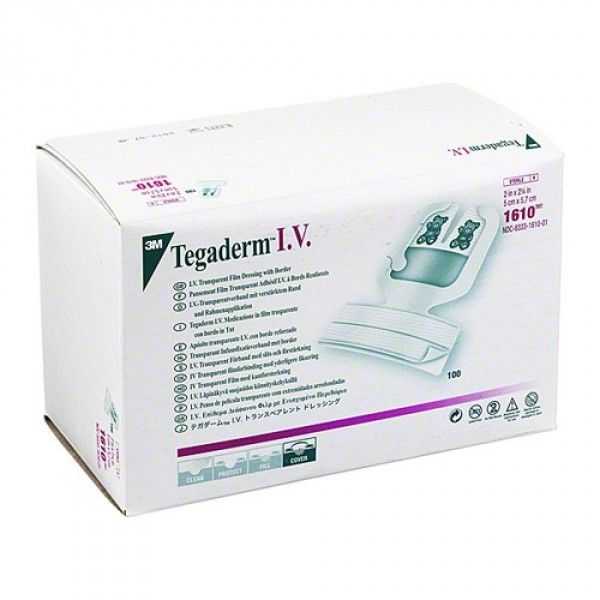 3M Tegaderm 1610 Transparant I.V. infuuspleister 5 x  5.7cm