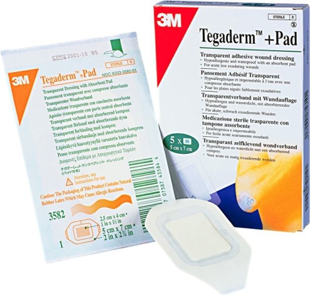 3M Tegaderm + pad 5 x 7 cm steriel 